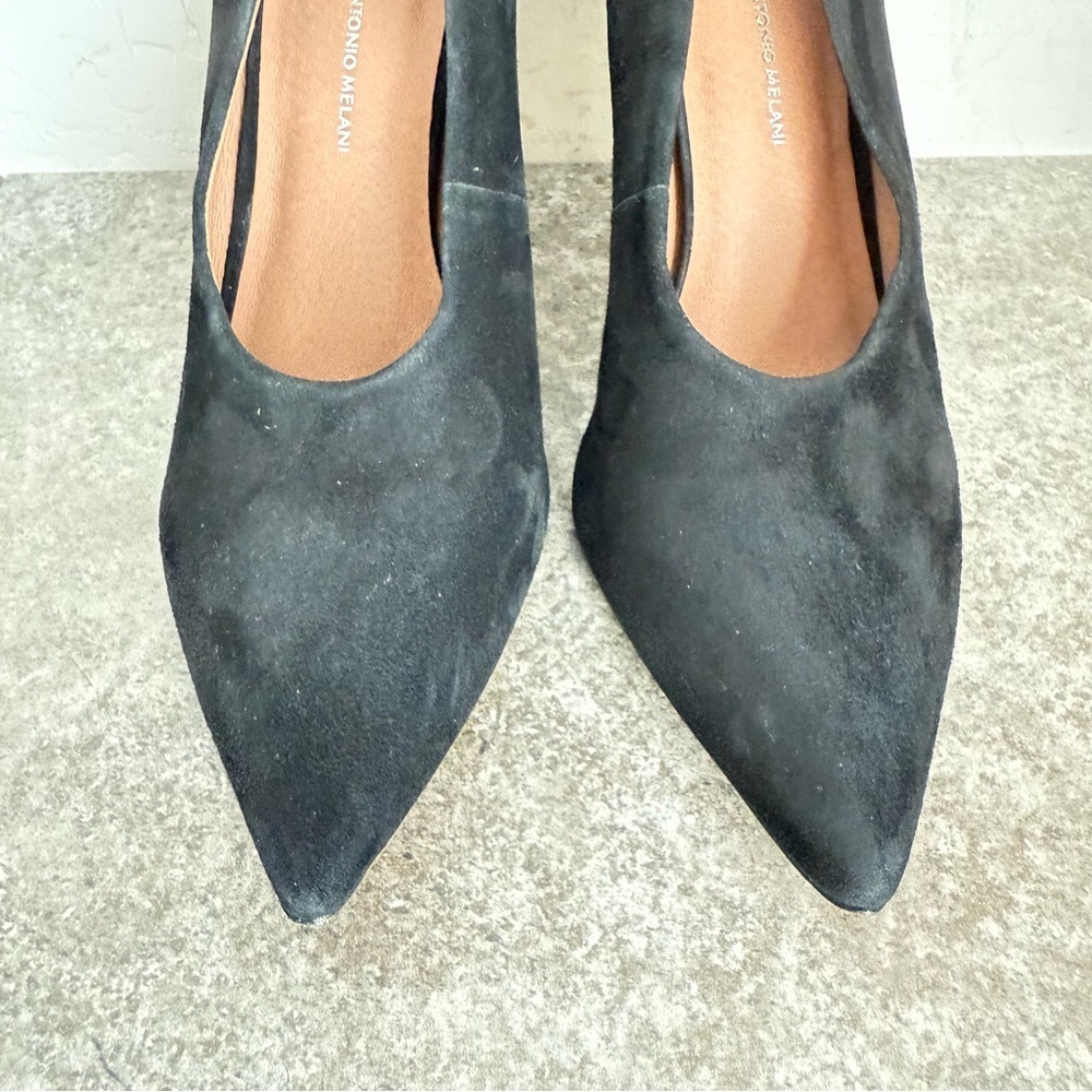 NEW Antonio Melani Saige Black Suede Stiletto Pumps Women’s Size‎ 11 - Picture 5 of 9